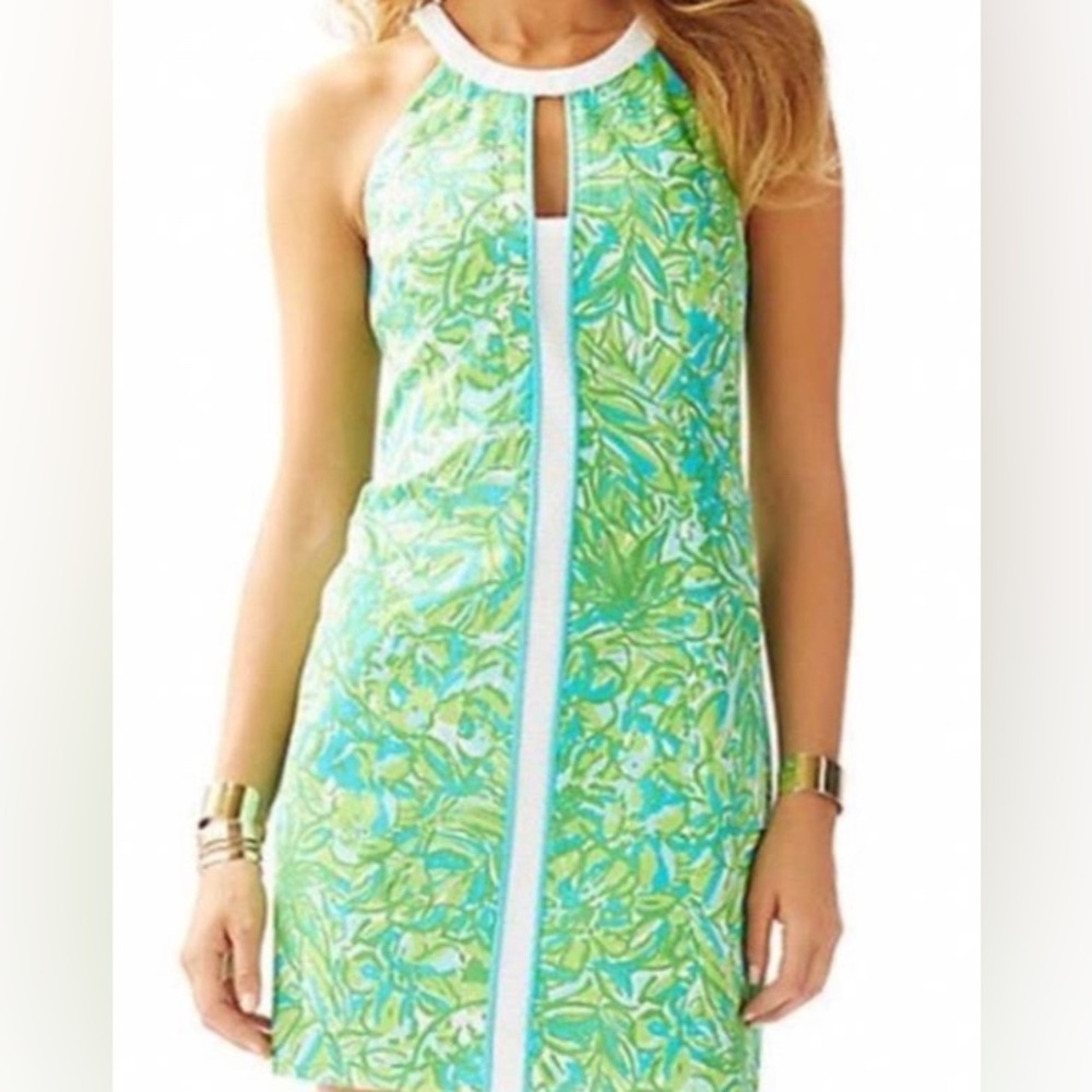 Lilly Pulitzer Pearl Shift Dress in Parrot Green Size 0